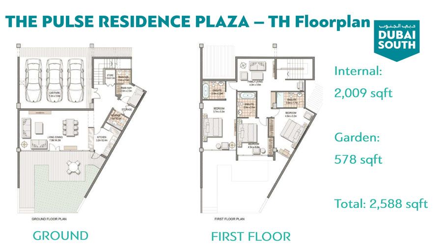 3 BR Apts to 3 BR, Study + Maid Room