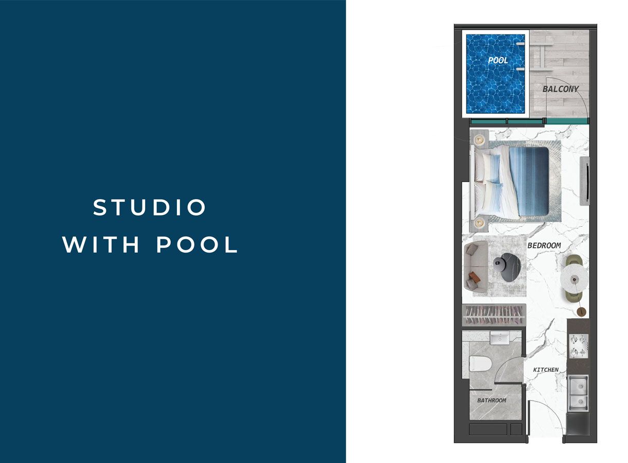 Studio with Pool