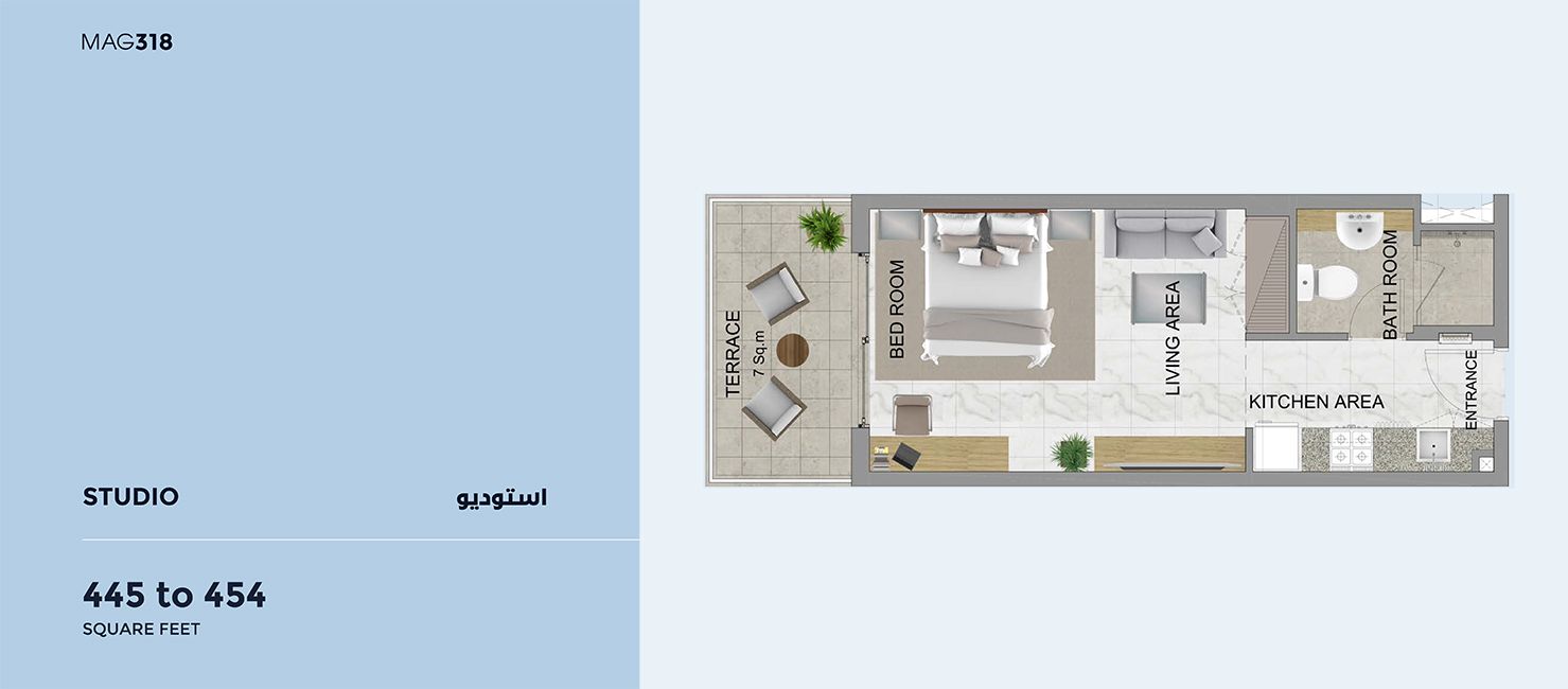 Studio-454-Sq Ft