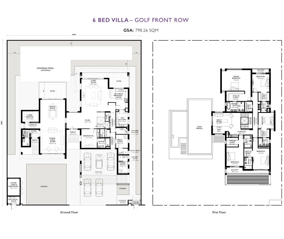 Villa - Golf Front Row