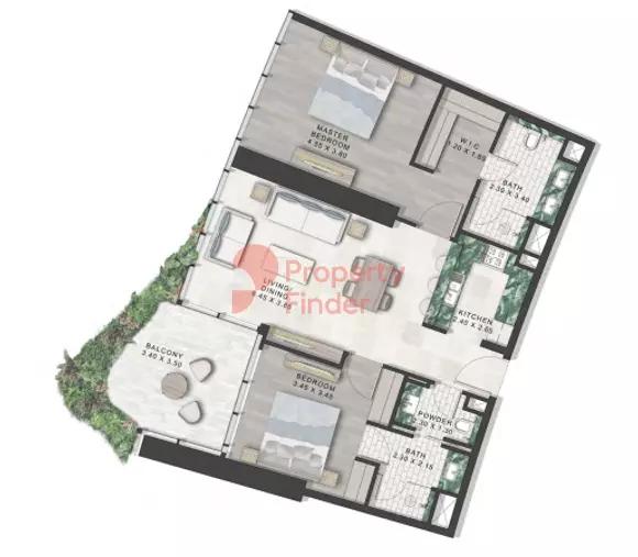 Tower-A | Type-B Levels: 06-21 & 23-38