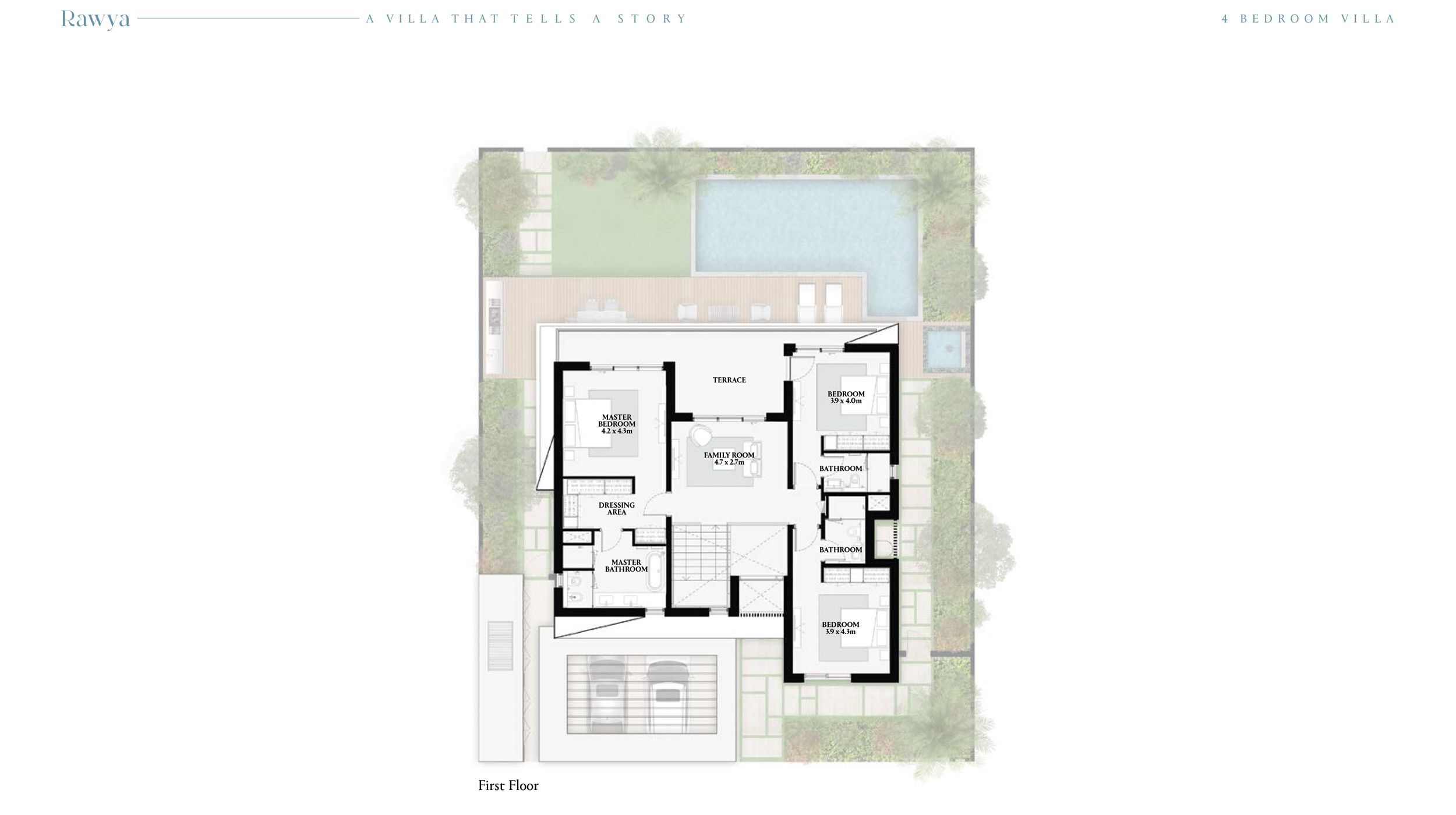 4 Bedroom Villa to 4 Bedroom Villa, Ground Floor