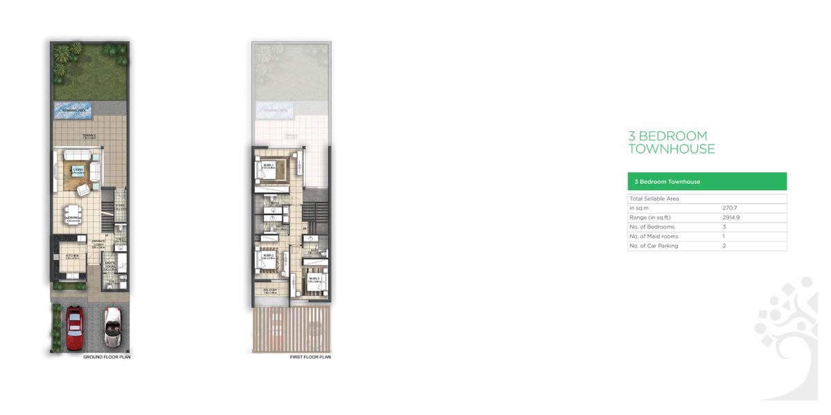 3 Bedroom Townhouses