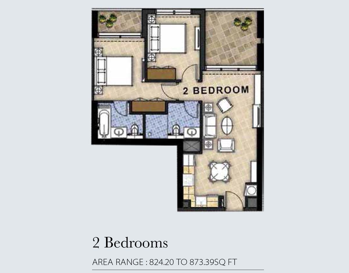 2bd-824.20-873.39 sqft to 2bd-825.92-826.24 sqft