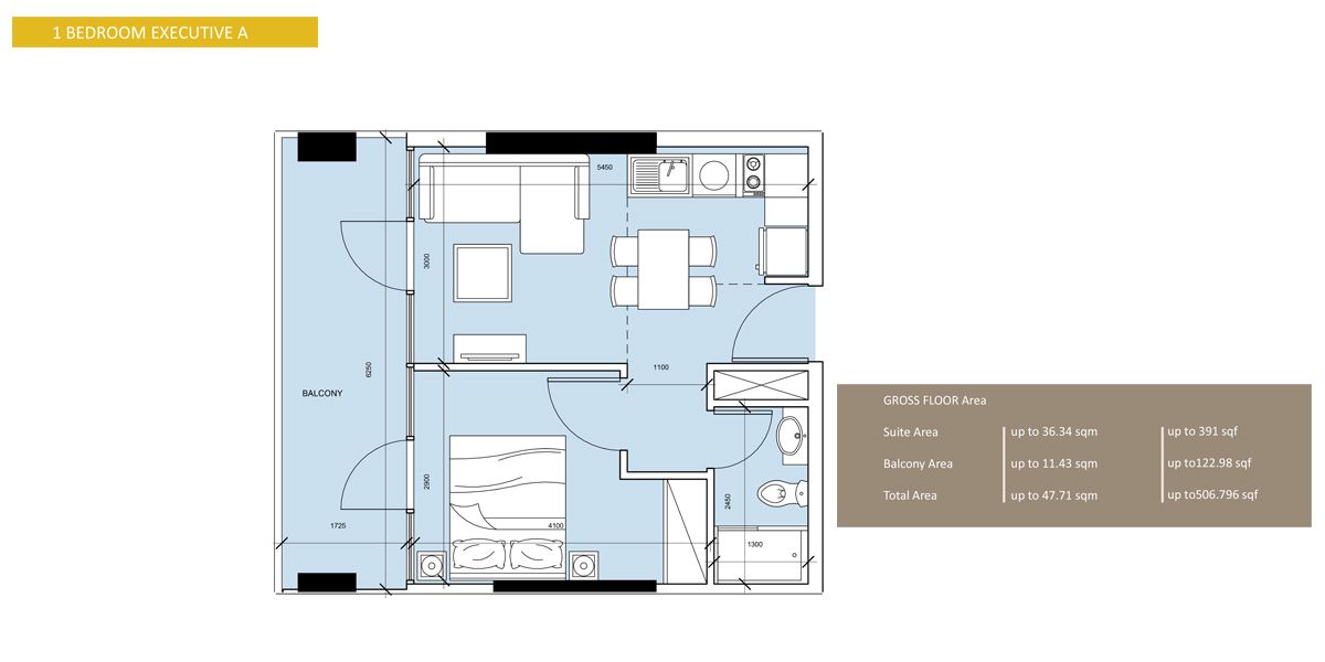 1 Bedroom Duplex