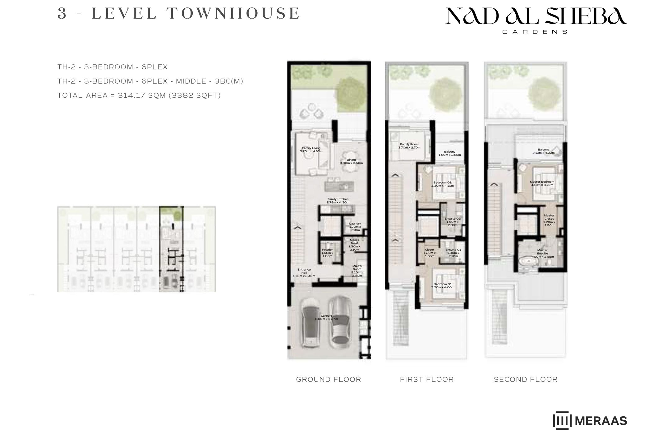 3 Bedroom to 3 Bedroom, Middle