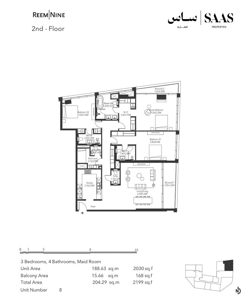 18,19,20th Floor, Unit 10A to 4,6,8,10,12,14,16,18,20th Floor, Unit 8