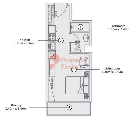 Type 2 B 2nd to 7th Floors