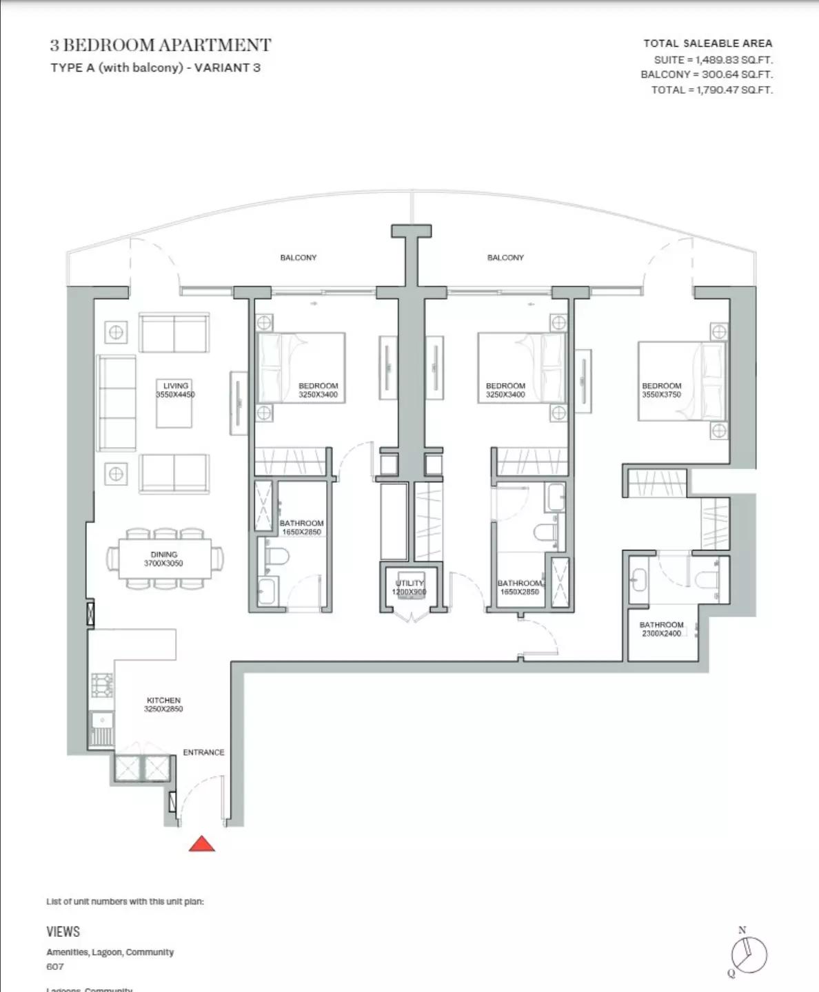 Type A With Balcony Variant 3