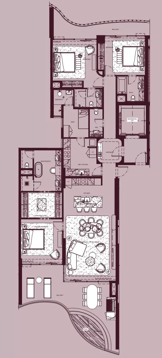 Residence B 202, 302