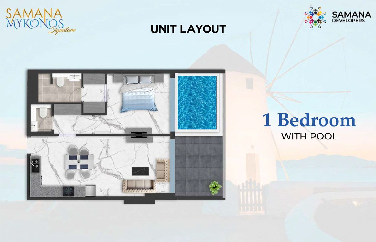 1 Bedroom to 1 Bedroom, 830