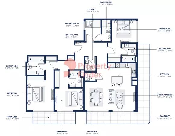 Type1 17th to 19th Floor