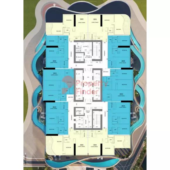 Typical Floor 1 & 2 Bedrooms