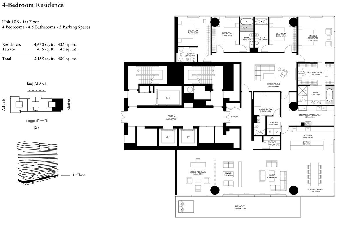 4 Bedroom-U-504-L-5-S to 4 Duplex-U-805-L8-9-S