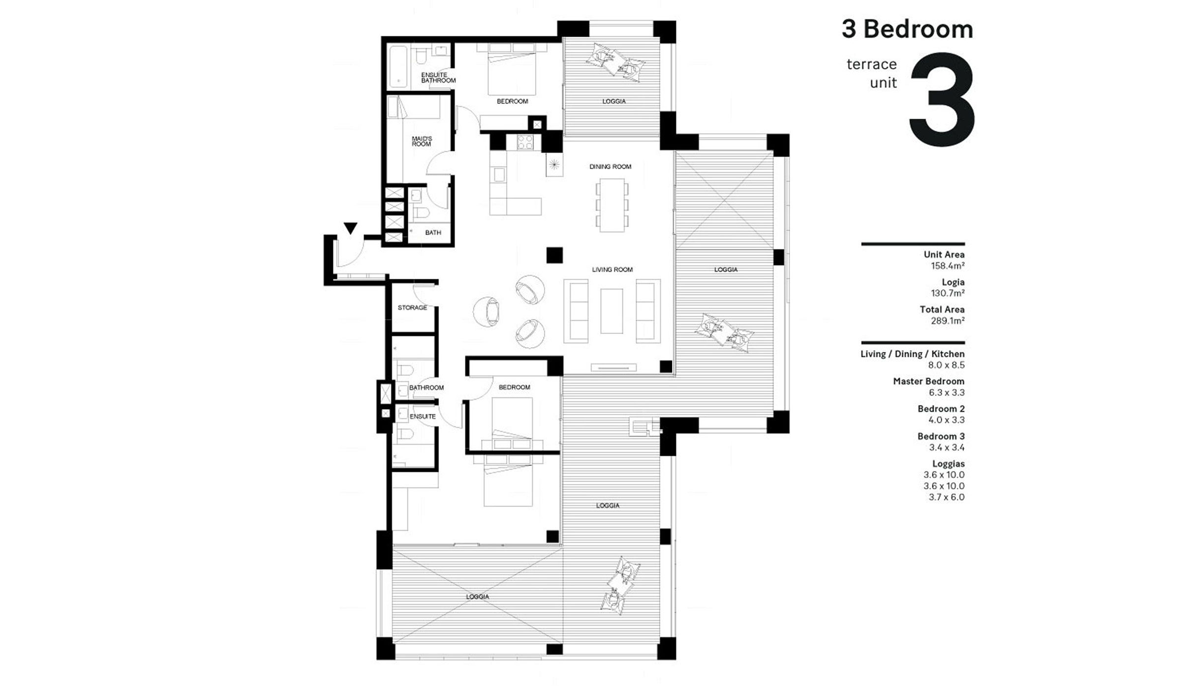 3 BR
