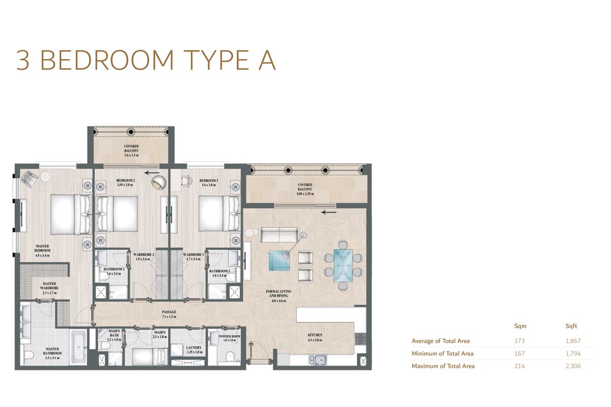 3 Bedroom Type A to 3-bed-type-B
