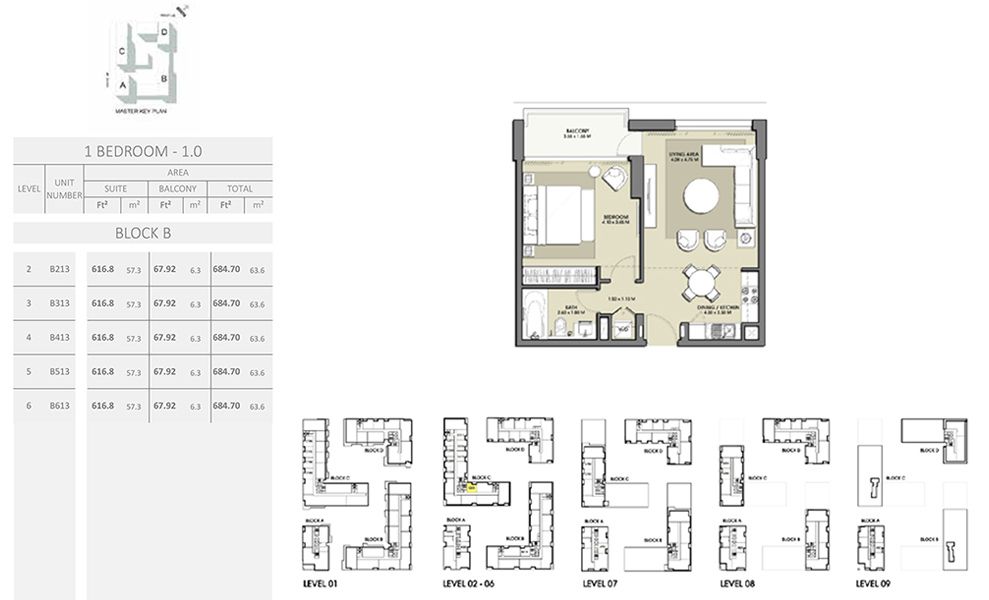 1 Bedroom 