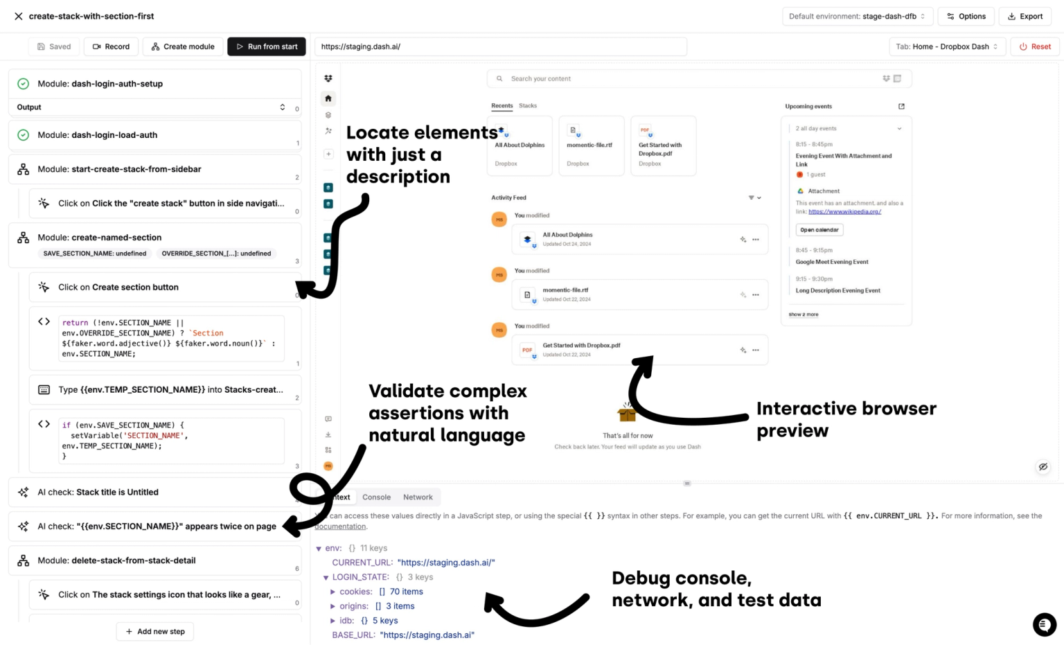 End to End Testing Tool