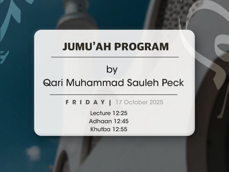 Jumu'ah program 2025-10-17
