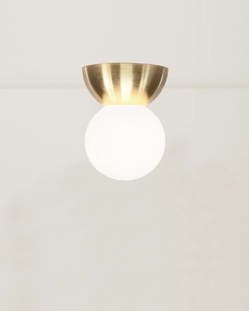 flushmount satin brass