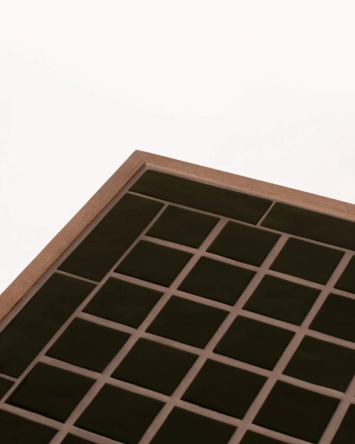 OAK CERAMIC TILE COFFEE TABLE
