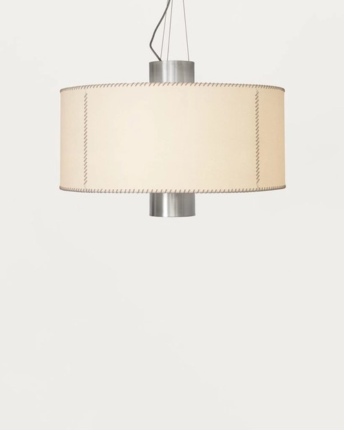 PENDANT LEATHER STITCH PAPER SHADE