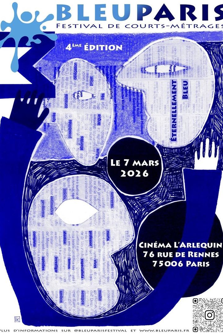 Affiche Bleu Paris 2026 — Éternellement Bleu