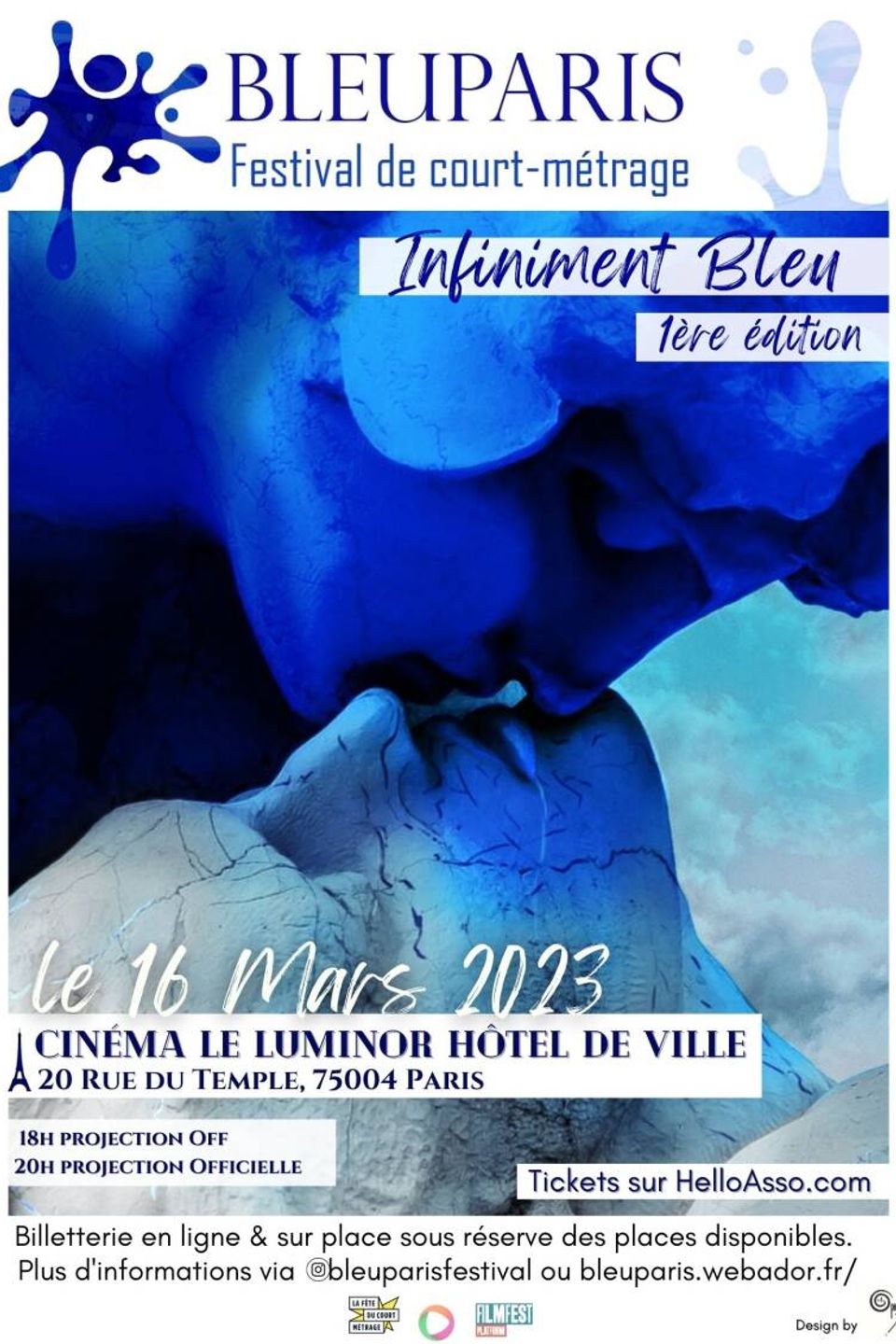 Affiche Bleu Paris 2023 — Infiniment Bleu