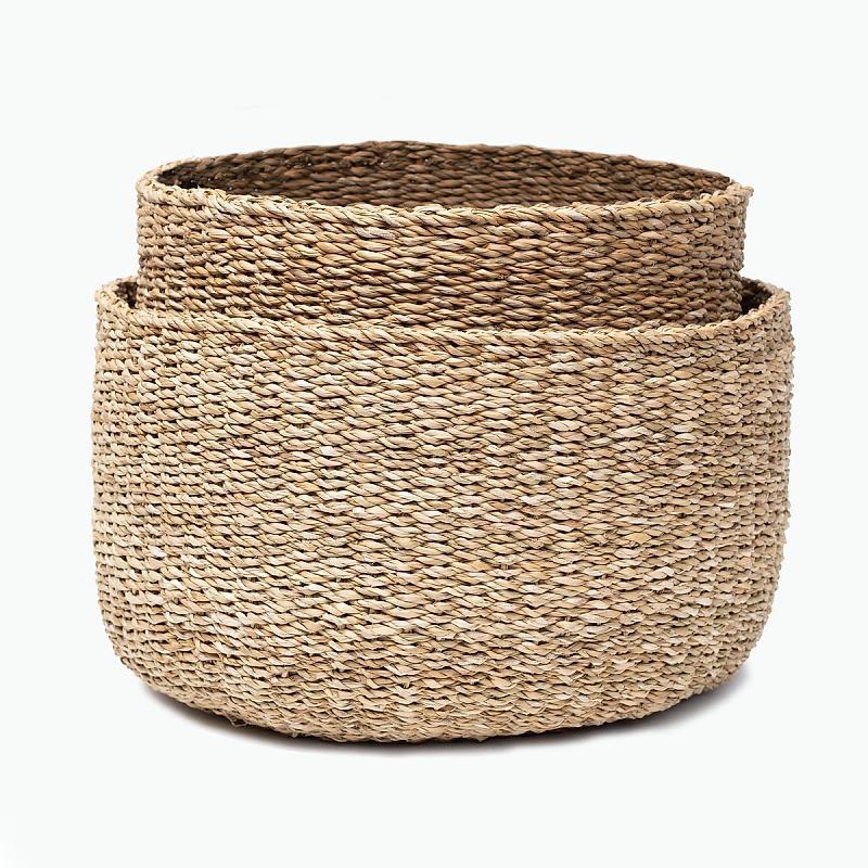 Sanoma - Deep Round Seagrass Bowl | Wicka