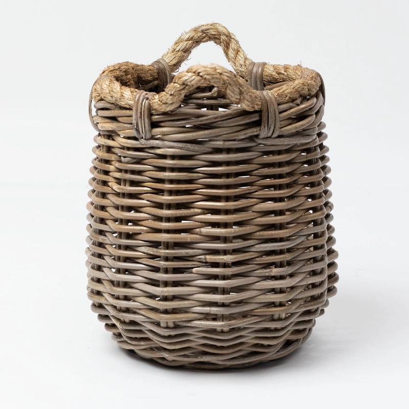 Cabo - Round Cane Basket With Rope Handles | Wicka