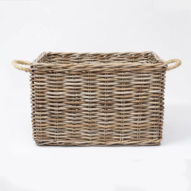 Hampton - Rectangular Rope And Kubu Basket | Wicka