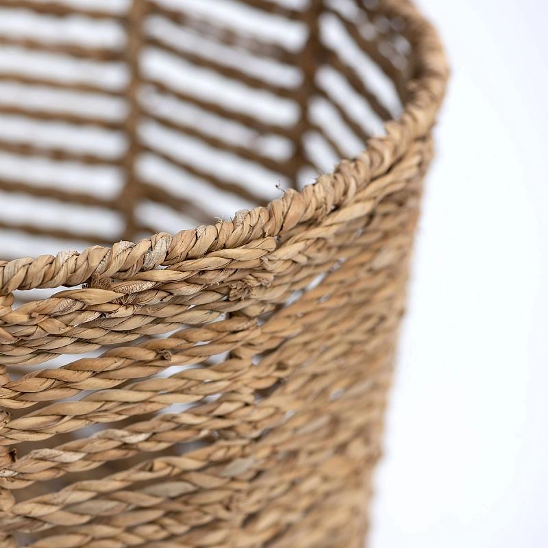 Paxton - Open Round Tapered Seagrass Basket | Wicka