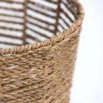 Paxton - Open Round Tapered Seagrass Basket | Wicka
