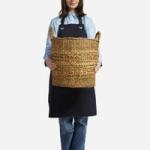 Marbella - Round Seagrass And Hyacinth Woven Basket | Wicka