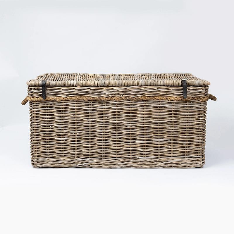 New England - Lidded Rope And Kubu Hamper | Wicka