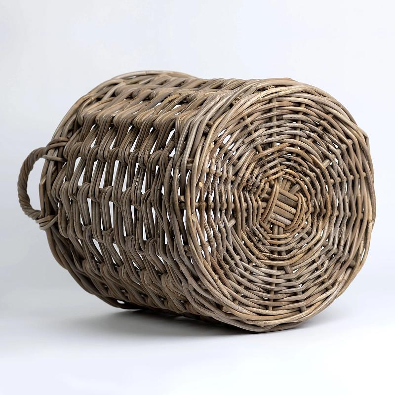 Lido - Round Herringbone Weave Kubu Basket | Wicka