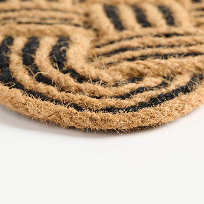 It's Only Natural - Handmade entirely from natural materials, each hand-knotted doormat is crafted from quality coir - the tough, fibrous outer layer of coconuts found abundantly throughout India. This heavy-duty and fully sustainable and biodegradable material effectively traps dirt and moisture at your doorstep before entering your home.