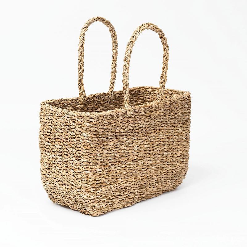 Haymarket - Rectangular Seagrass Tote Bag | Wicka