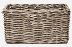 Lakewood Rectangular Wicker Cane Utility Basket