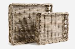 Cellini Open Weave Wicker Cane Tray 