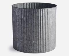 Calais Ribbed Tin Planter 