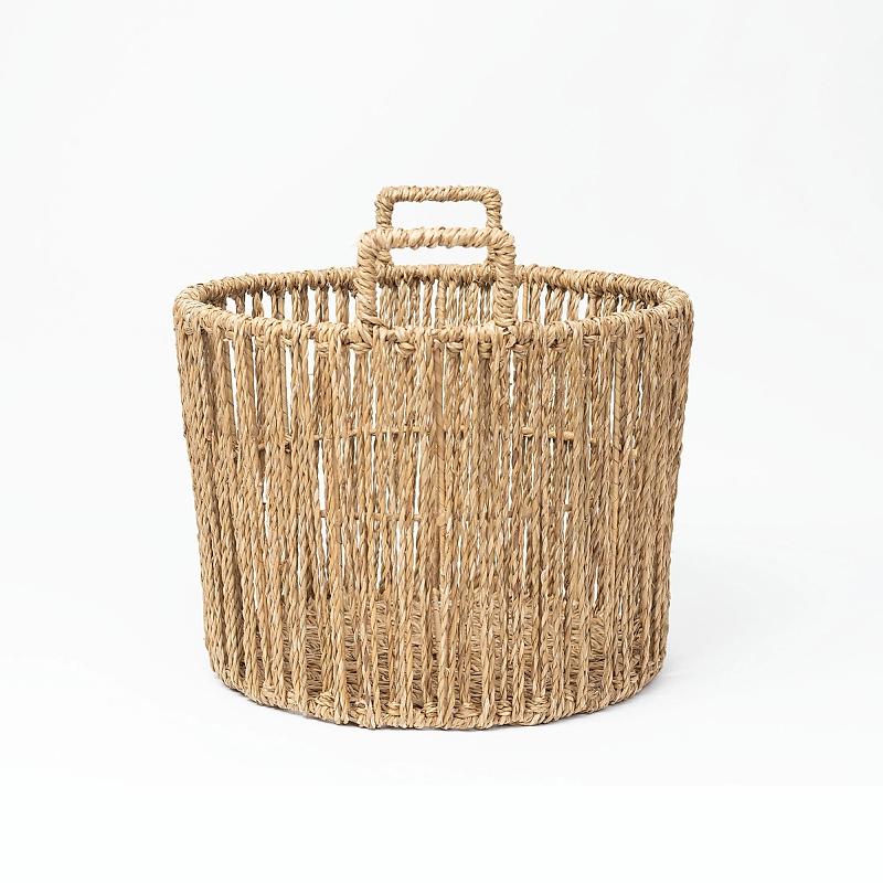 Naxos - Open Round Seagrass Basket | Wicka