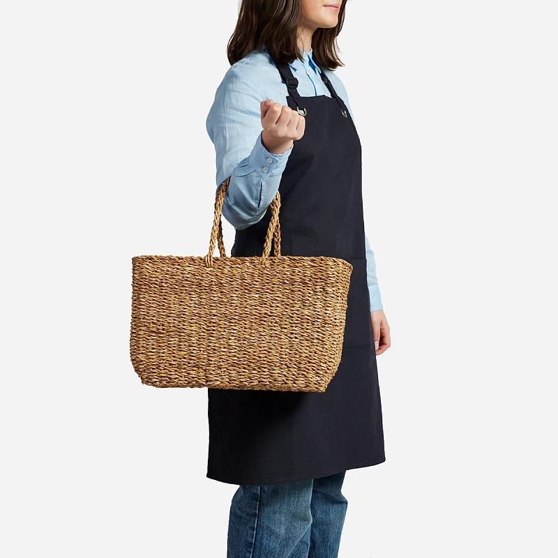 Haymarket - Rectangular Seagrass Tote Bag | Wicka