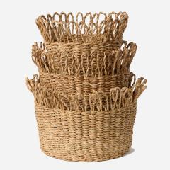 Botanic Woven Round Seagrass Basket