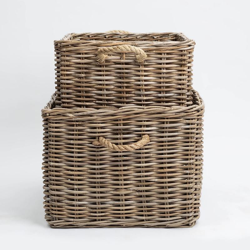 Hampton - Rectangular Rope And Kubu Basket | Wicka