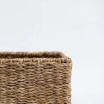 Newbury - Rectangular Shallow Seagrass Basket | Wicka