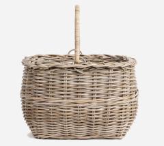 Mulberry Wicker Cane Carry Basket