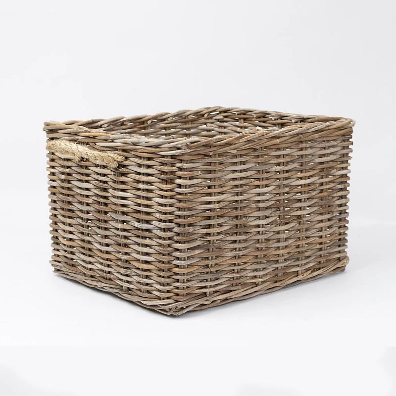 Hampton - Rectangular Rope And Kubu Basket | Wicka