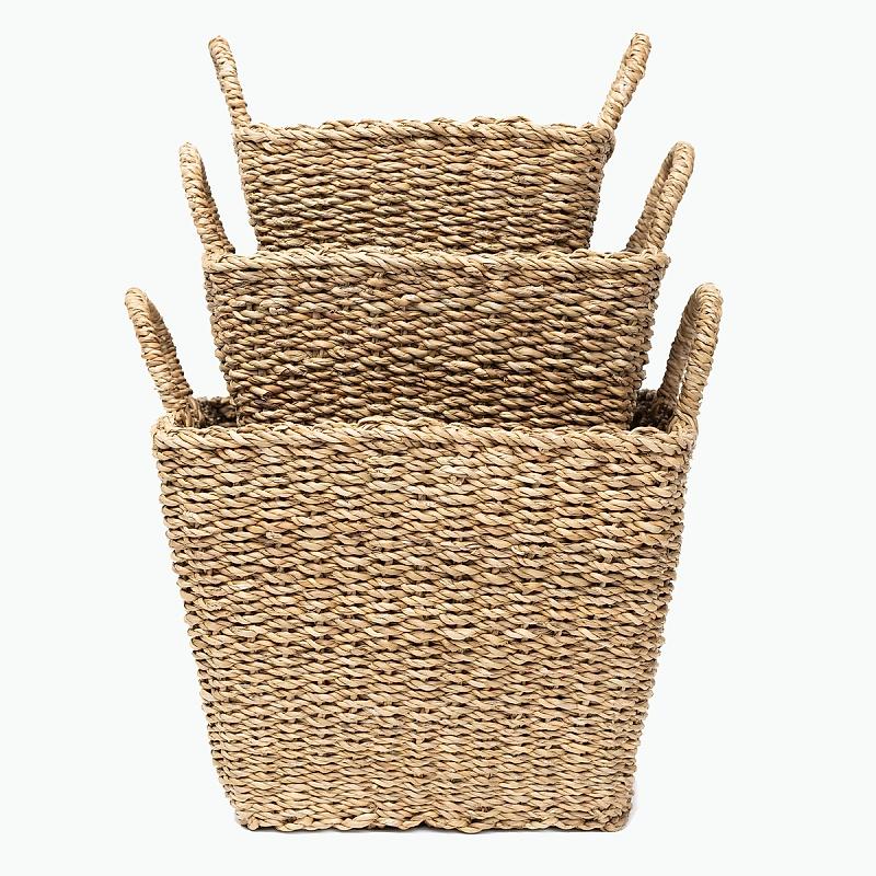 Berkley - Tapered Square Seagrass Basket | Wicka