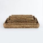 Milano | Rectangular Seagrass And Hyacinth Woven Tray